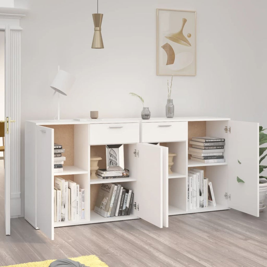 Dressoir Spaanplaat 160 x 36 x 75 cm Wit