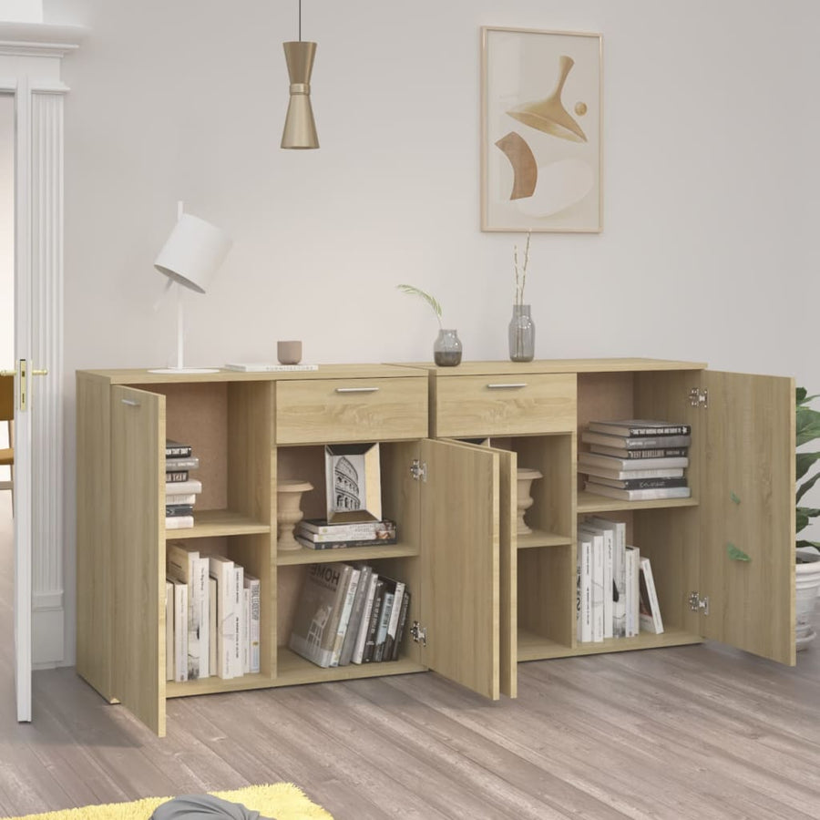 Dressoir Spaanplaat Kleurig 160 x 36 x 75 cm Sonoma eiken