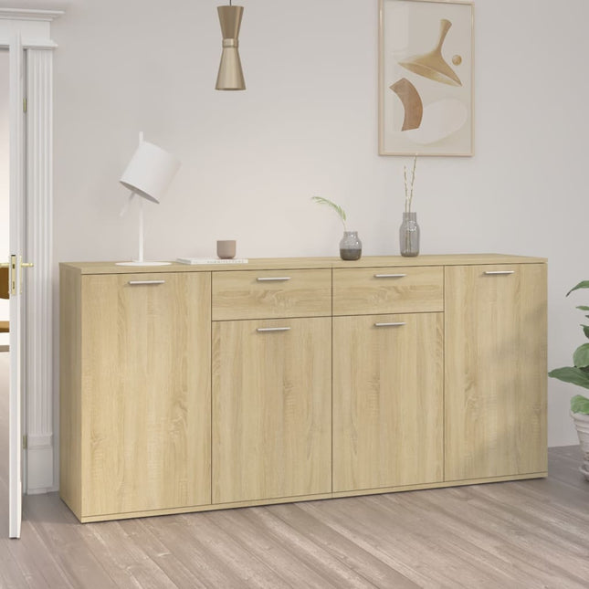 Dressoir Spaanplaat Kleurig 160 x 36 x 75 cm Sonoma eiken