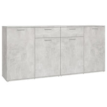 Dressoir Spaanplaat 160 x 36 x 75 cm Betongrijs