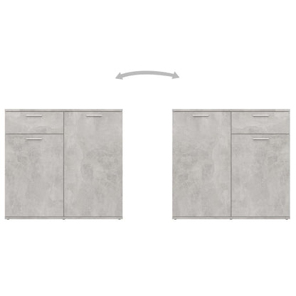 Dressoir Spaanplaat 160 x 36 x 75 cm Betongrijs
