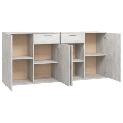 Dressoir Spaanplaat 160 x 36 x 75 cm Betongrijs