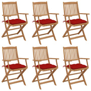 Tuinstoelen 6 stuks inklapbaar massief acaciahout