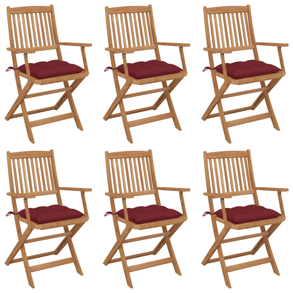 Tuinstoelen Inklapbaar Met Kussens Massief Acaciahout 6