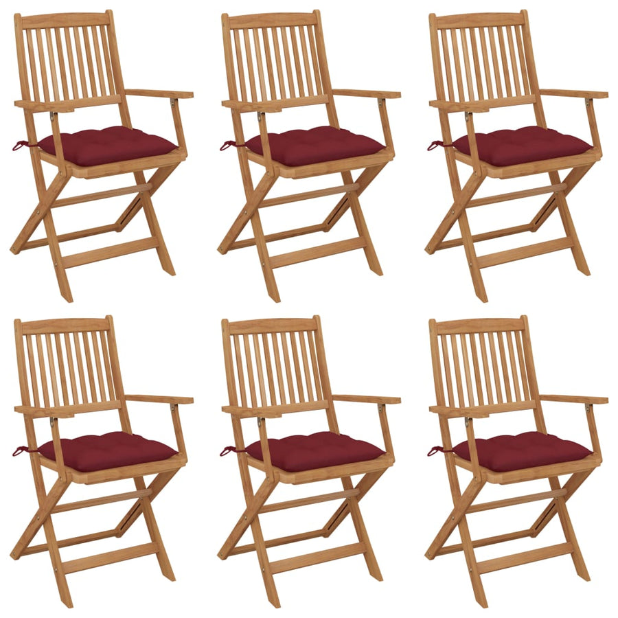 Tuinstoelen Inklapbaar Met Kussens Massief Acaciahout 6