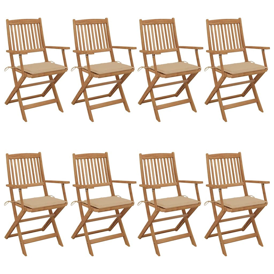 Tuinstoelen Inklapbaar Met Kussens Massief Acaciahout 8