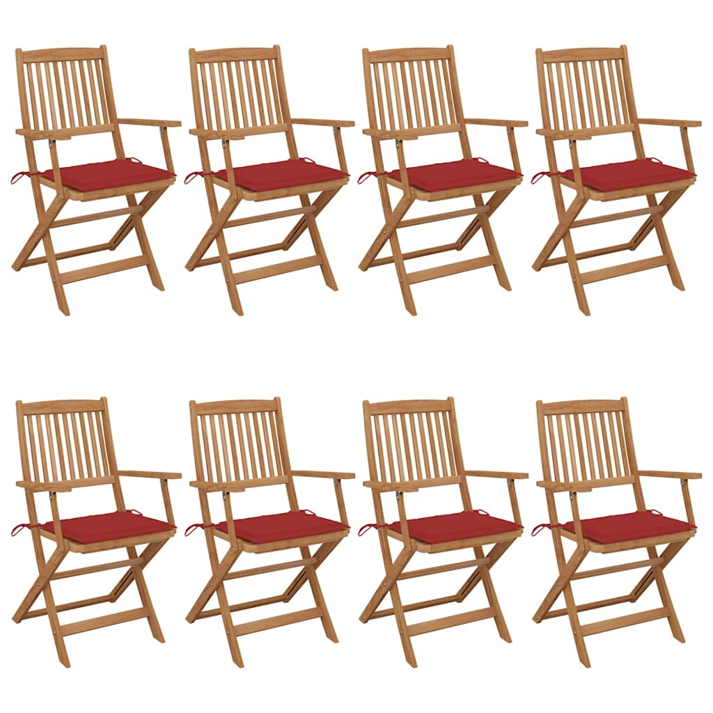 Tuinstoelen Inklapbaar Met Kussens Massief Acaciahout 8
