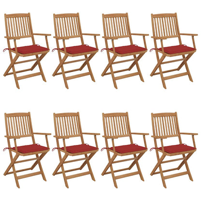 Tuinstoelen Inklapbaar Met Kussens Massief Acaciahout 8