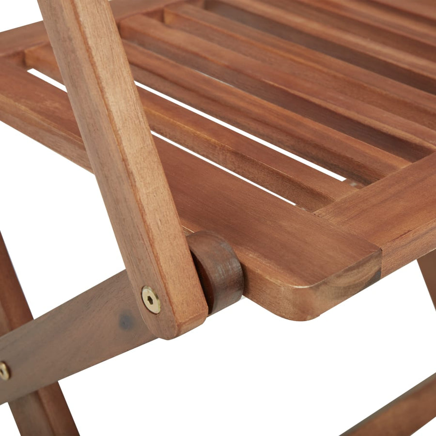 Tuinstoelen 8 St Inklapbaar Met Kussens Massief Acaciahout Taupe Met armleuning