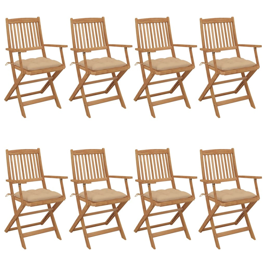 Tuinstoelen Inklapbaar Met Kussens Massief Acaciahout 8