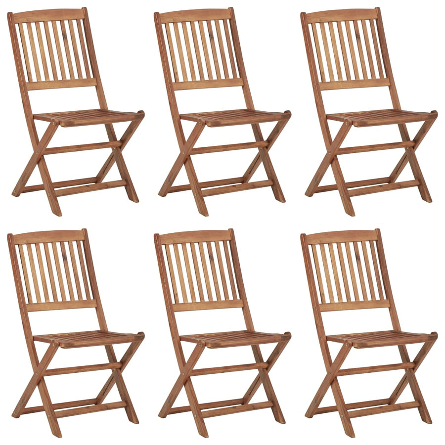 Tuinstoelen Inklapbaar Met Kussens Massief Acaciahout 6 Taupe Zonder armleuning