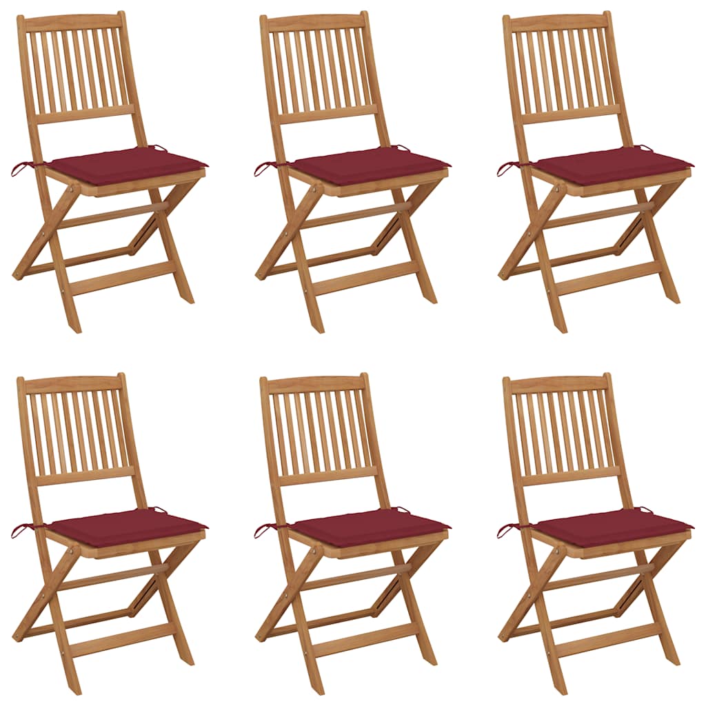 Tuinstoelen Inklapbaar Met Kussens Massief Acaciahout 6