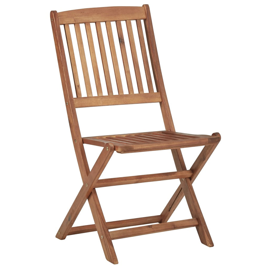 Tuinstoelen Inklapbaar Met Kussens Massief Acaciahout 6 Grijs Zonder armleuning