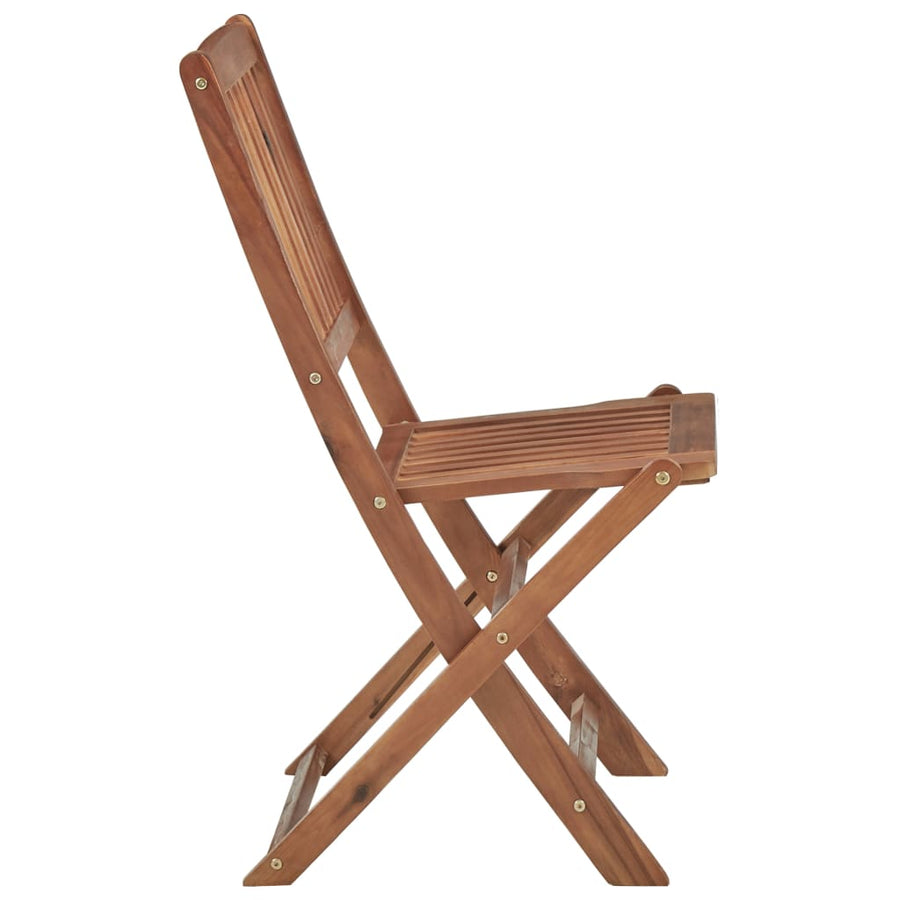 Tuinstoelen Inklapbaar Met Kussens Massief Acaciahout 6 Grijs Zonder armleuning