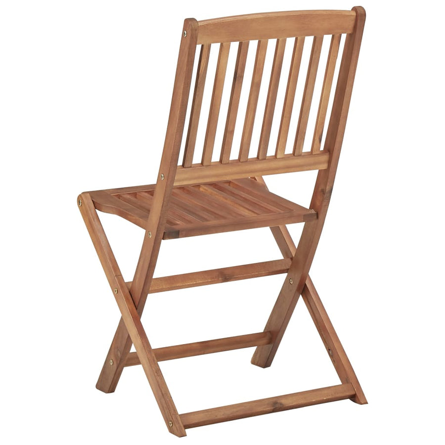 Tuinstoelen Inklapbaar Met Kussens Massief Acaciahout 6 Grijs Zonder armleuning