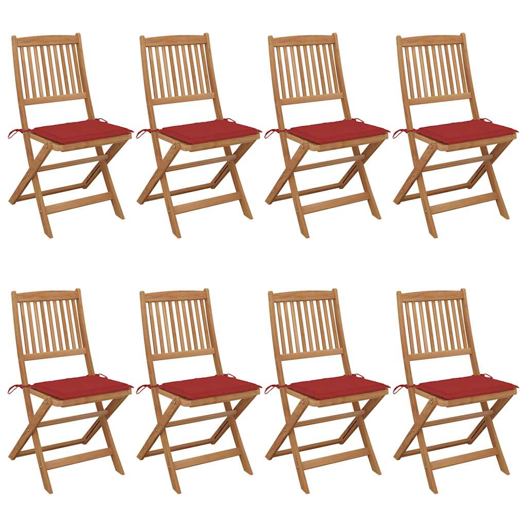 Tuinstoelen Inklapbaar Met Kussens Massief Acaciahout 8
