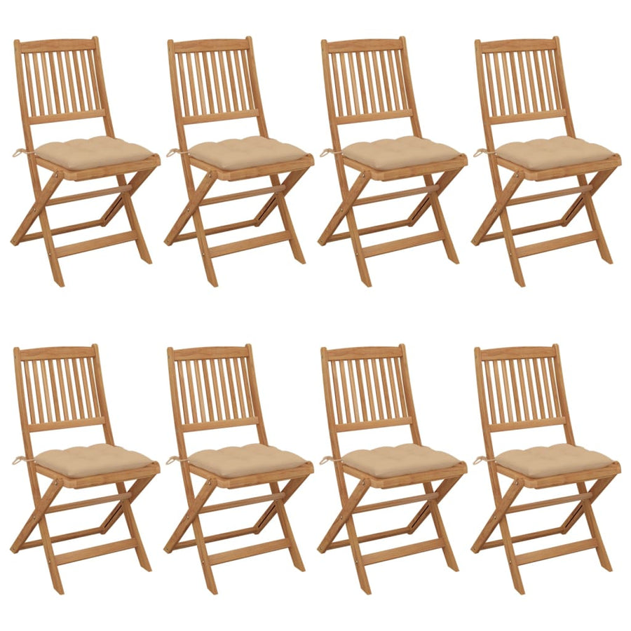 Tuinstoelen Inklapbaar Met Kussens Massief Acaciahout 8
