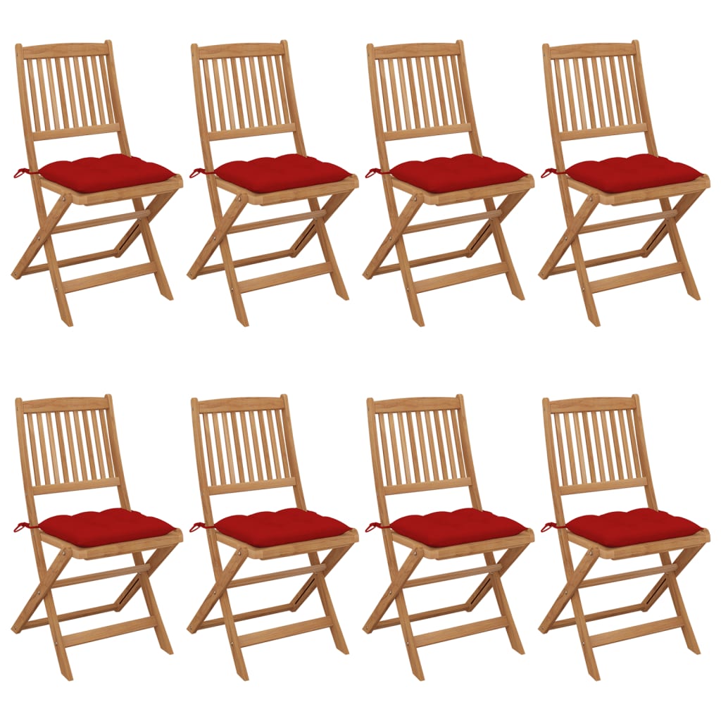 Tuinstoelen Inklapbaar Met Kussens Massief Acaciahout 8