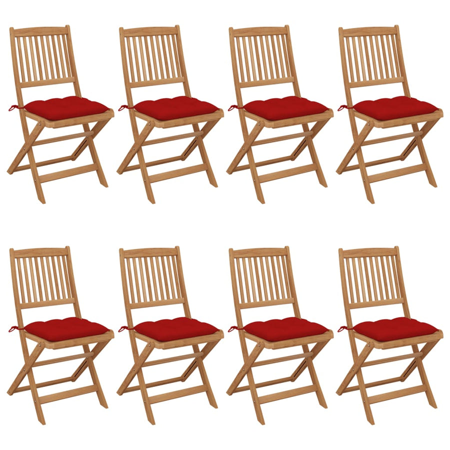 Tuinstoelen Inklapbaar Met Kussens Massief Acaciahout 8