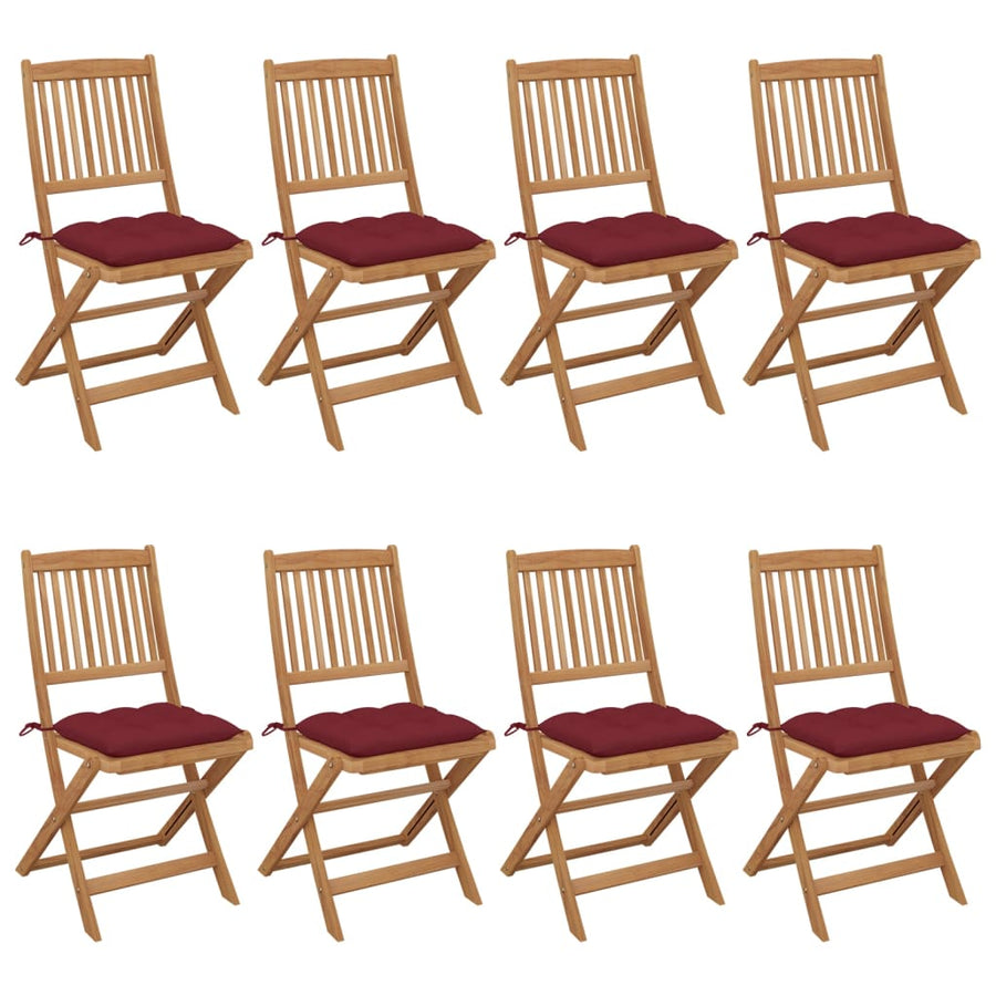 Tuinstoelen Inklapbaar Met Kussens Massief Acaciahout 8