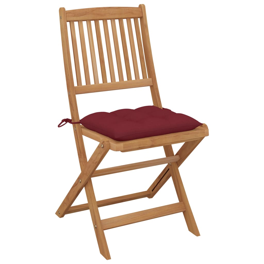Tuinstoelen Inklapbaar Met Kussens Massief Acaciahout 8