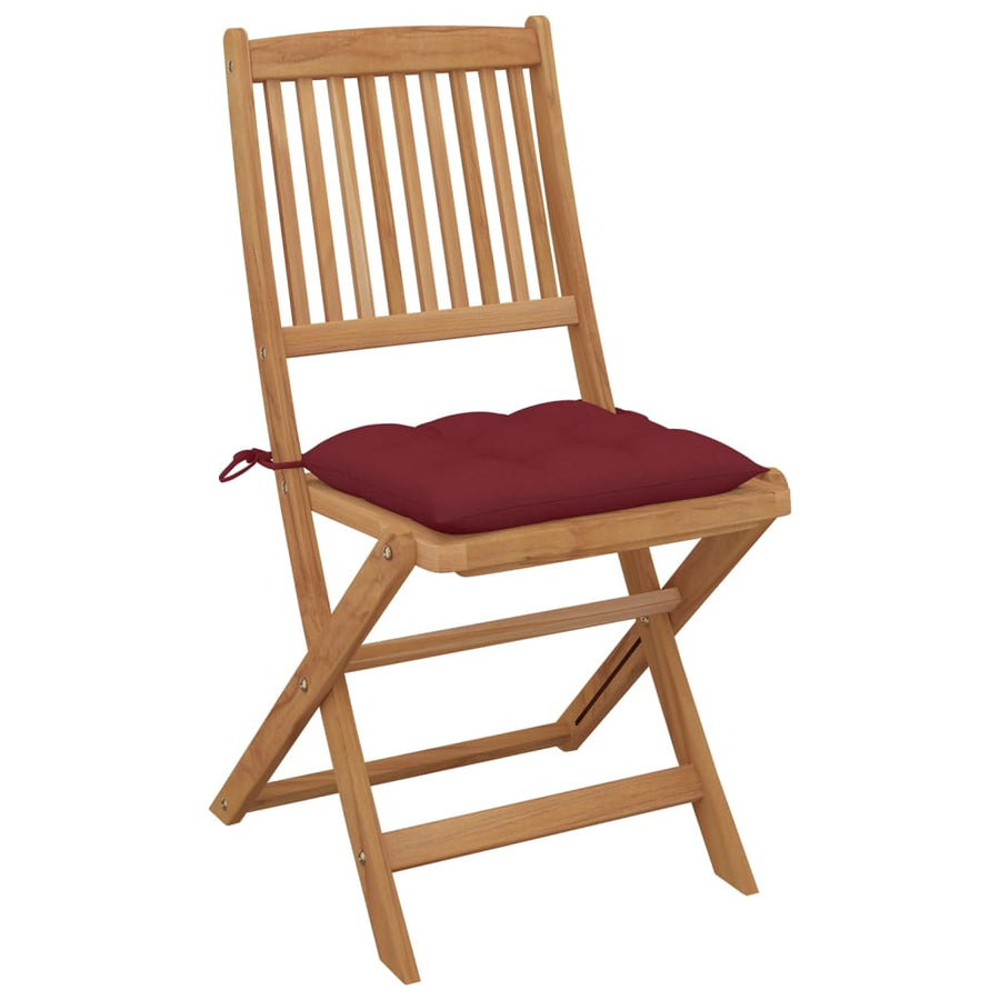 Tuinstoelen Inklapbaar Met Kussens Massief Acaciahout 8