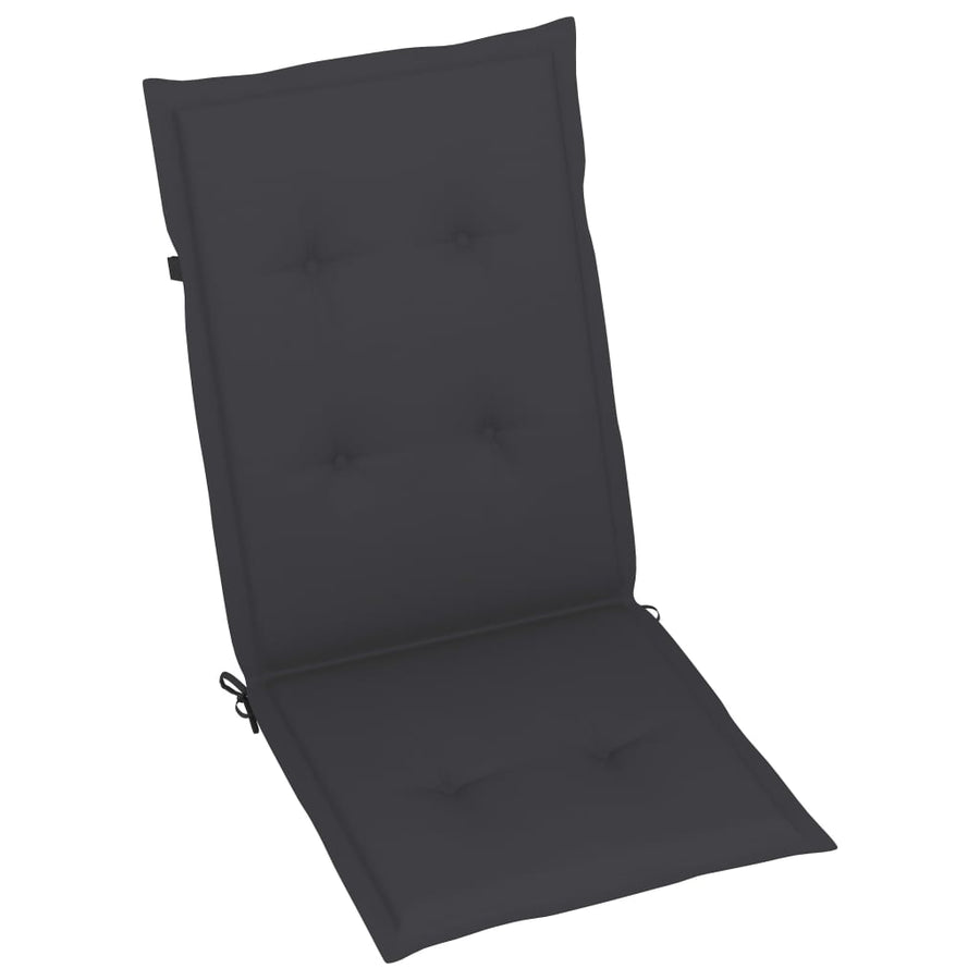 Tuinstoelen 8 st inklapbaar met kussens massief acaciahout