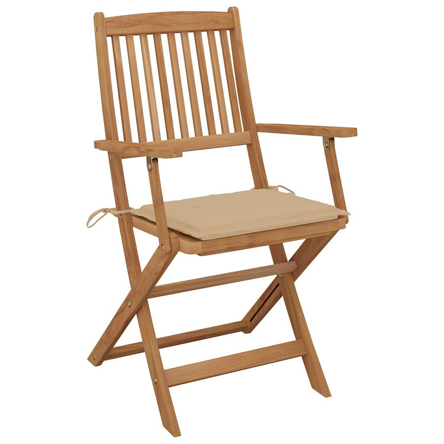 Tuinstoelen Inklapbaar Met Kussens Massief Acaciahout 8
