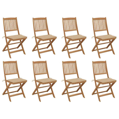 Tuinstoelen Inklapbaar Met Kussens Massief Acaciahout 8