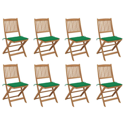 Tuinstoelen Inklapbaar Met Kussens Massief Acaciahout 8