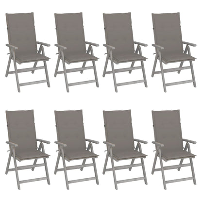 Tuinstoelen Verstelbaar Met Kussens Acaciahout 8