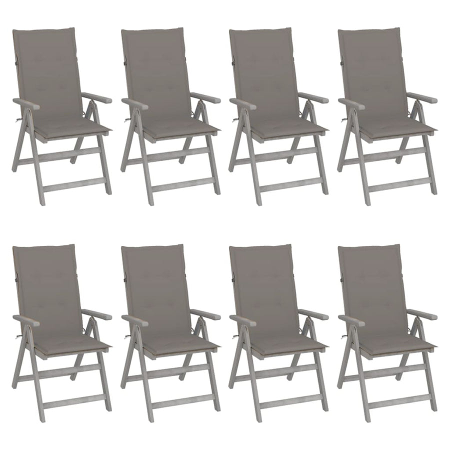 Tuinstoelen Verstelbaar Met Kussens Acaciahout 8