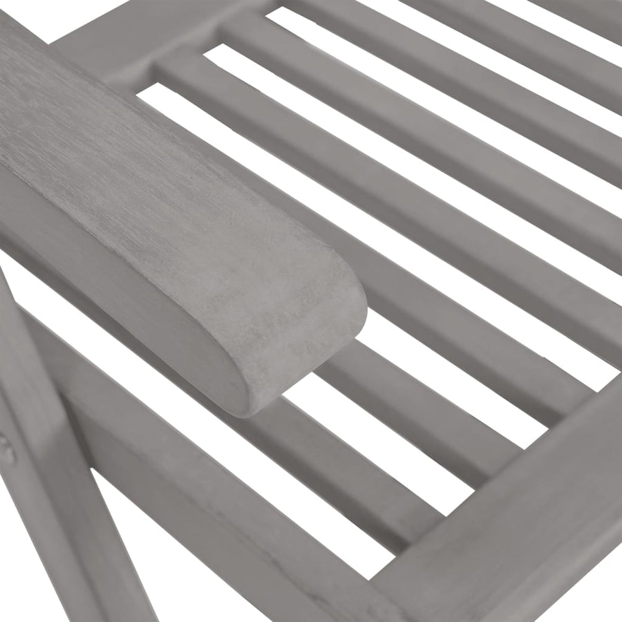 Tuinstoelen Verstelbaar Met Kussens Acaciahout Grijs 8