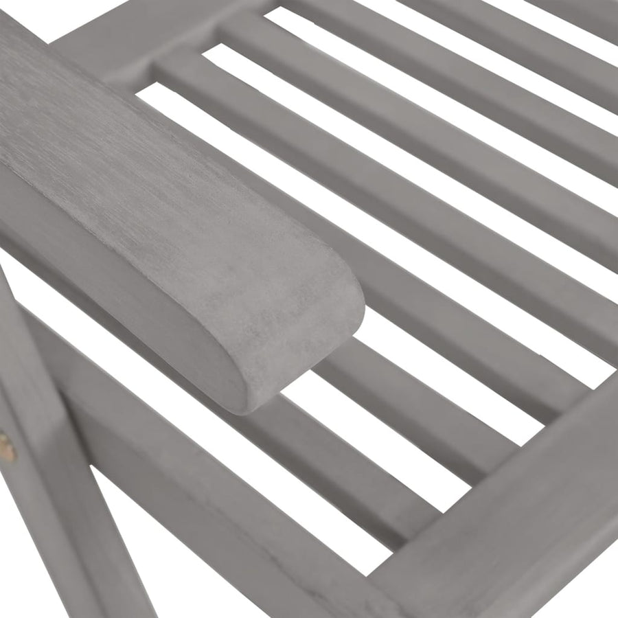 Tuinstoelen Verstelbaar Met Kussens Acaciahout Grijs 8