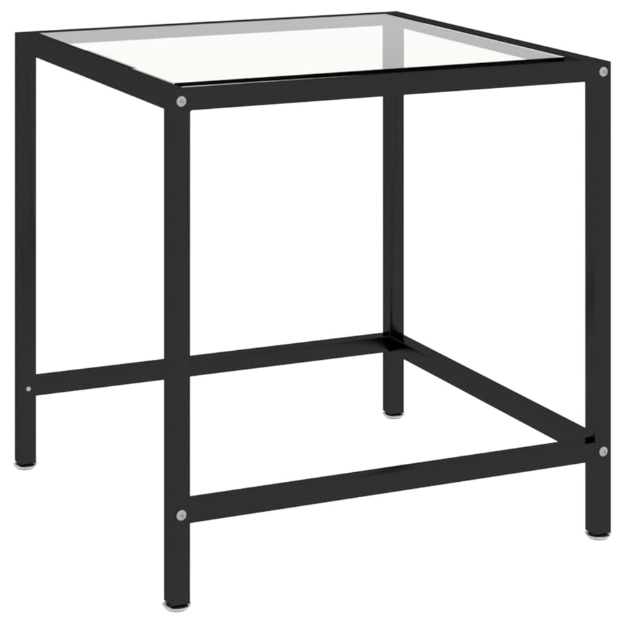 -Delige Salontafelset Gehard Glas Transparant en zwart