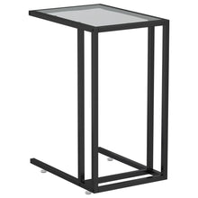 Computer Bijzettafel 50X35X65 Cm Gehard Glas Zwart