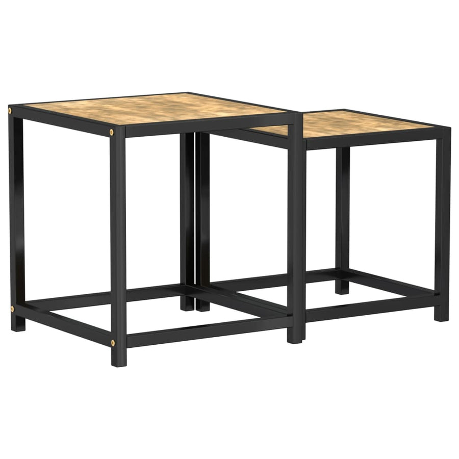 Salontafels Mdf Zwart en geel