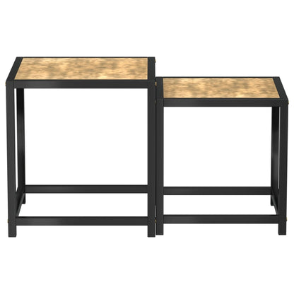 Salontafels Mdf Zwart en geel
