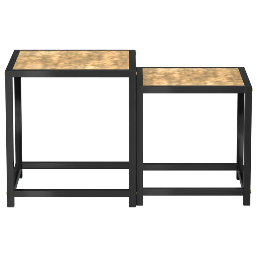 Salontafels Mdf Zwart en geel