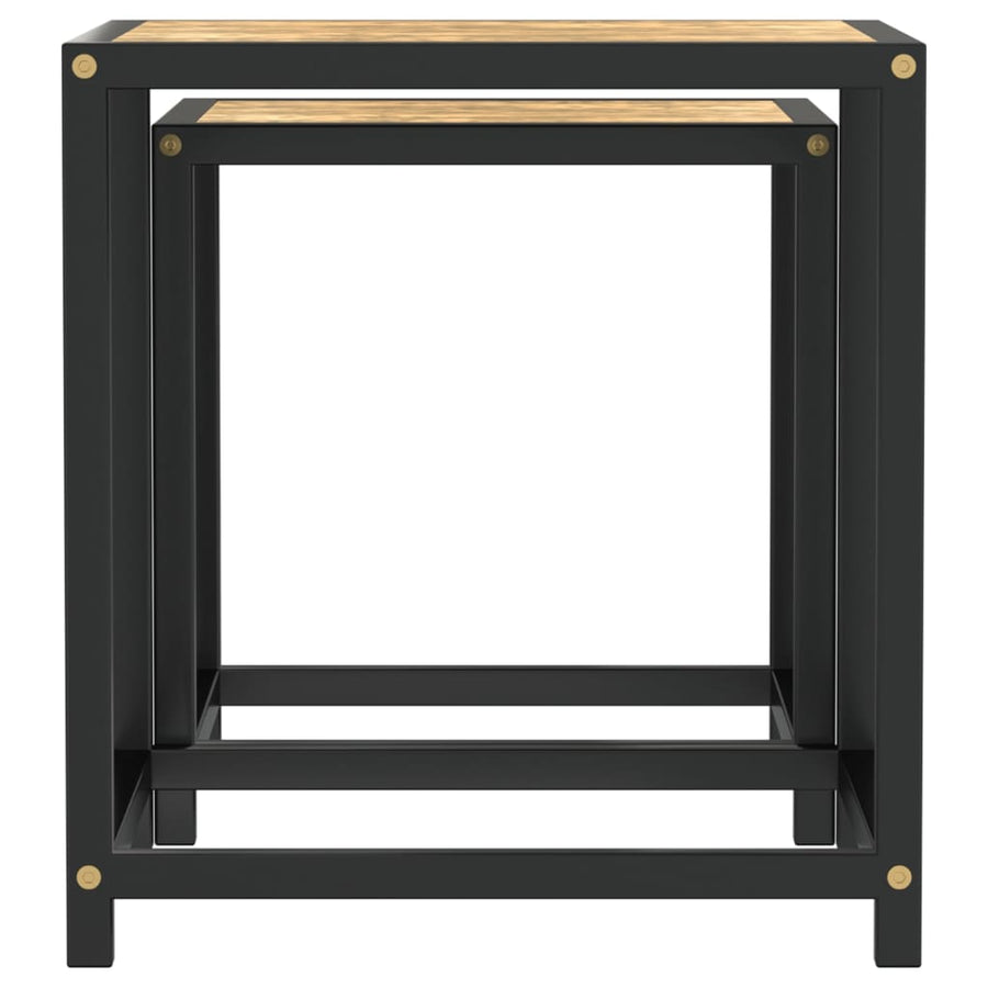 Salontafels Mdf Zwart en geel