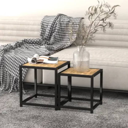 Salontafels Mdf Zwart en geel