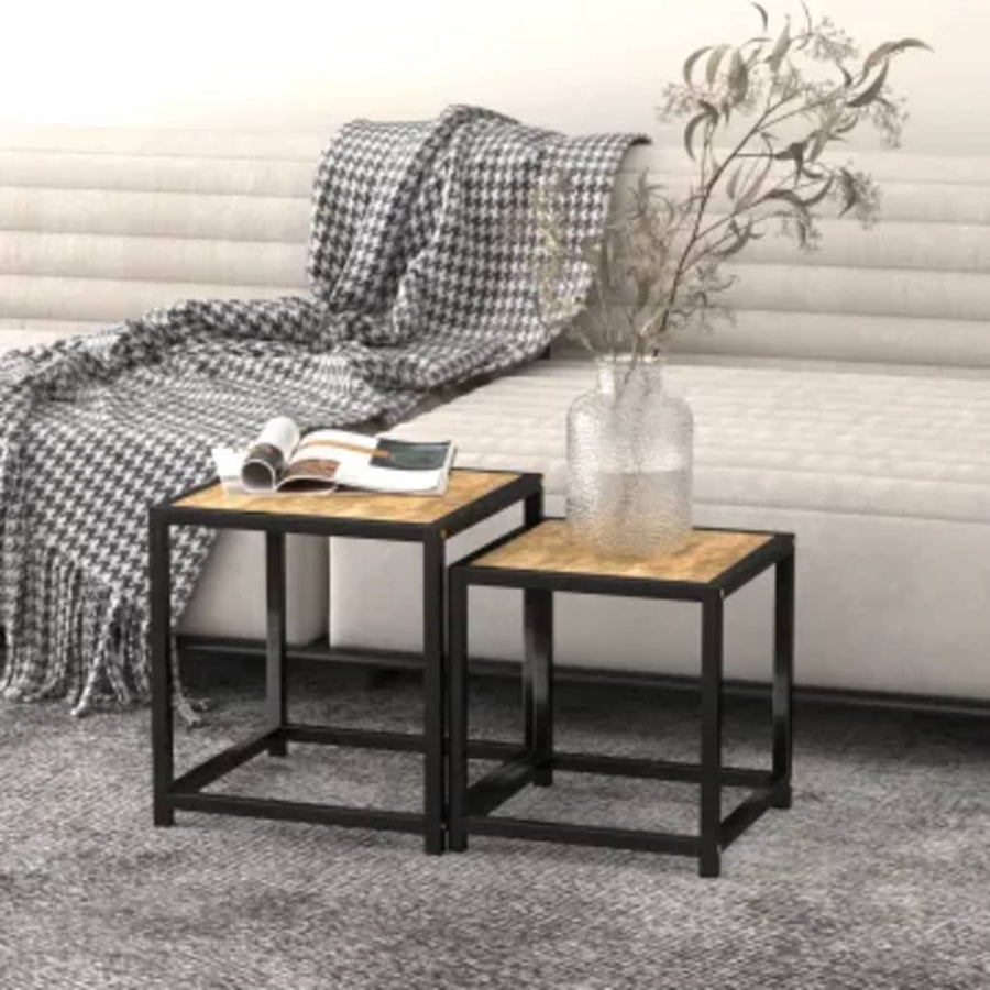 Salontafels Mdf Zwart en geel