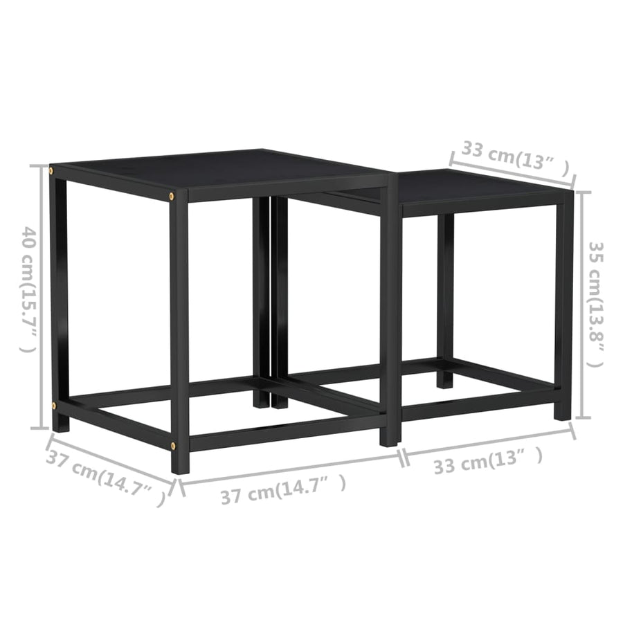Salontafels Mdf Zwart