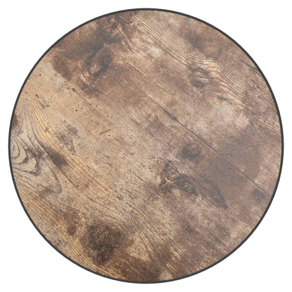 Salontafel Ø35 Cm Mdf Zwart en geel