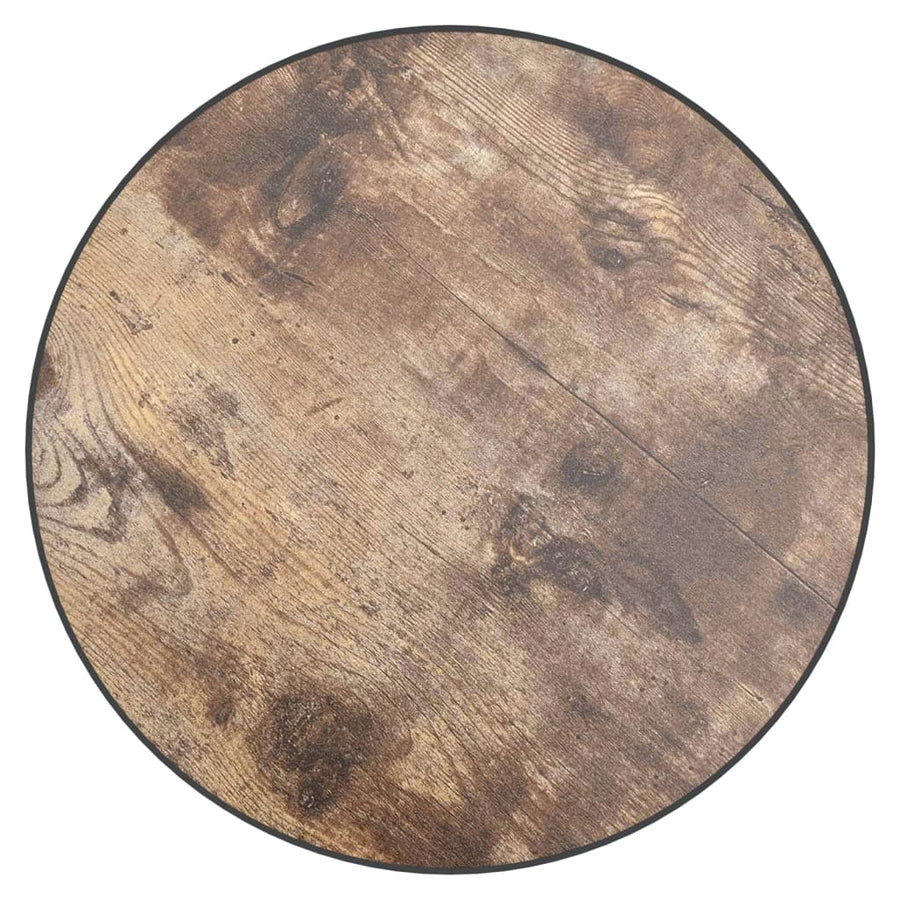 Salontafel Ø35 Cm Mdf Zwart en geel