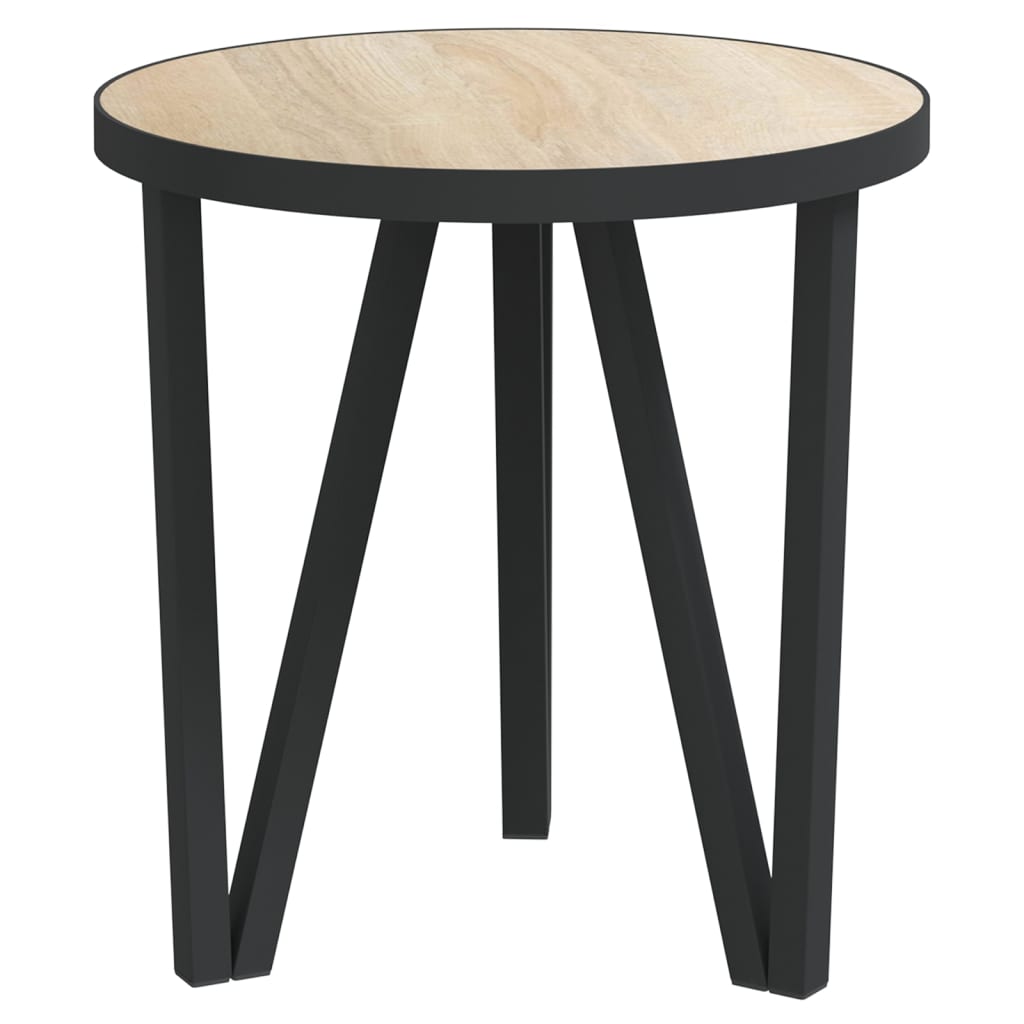 Salontafel Ø35 Cm Mdf Kleurig Sonoma eiken
