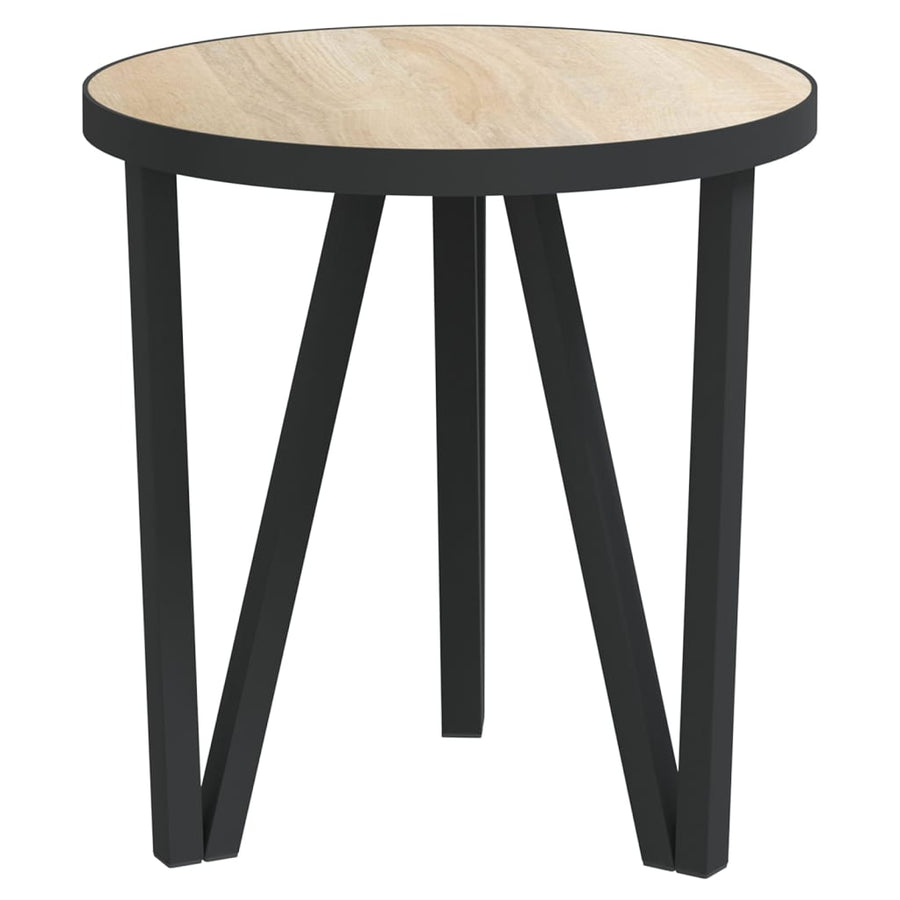 Salontafel Ø35 Cm Mdf Kleurig Sonoma eiken
