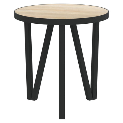 Salontafel Ø35 Cm Mdf Kleurig Sonoma eiken