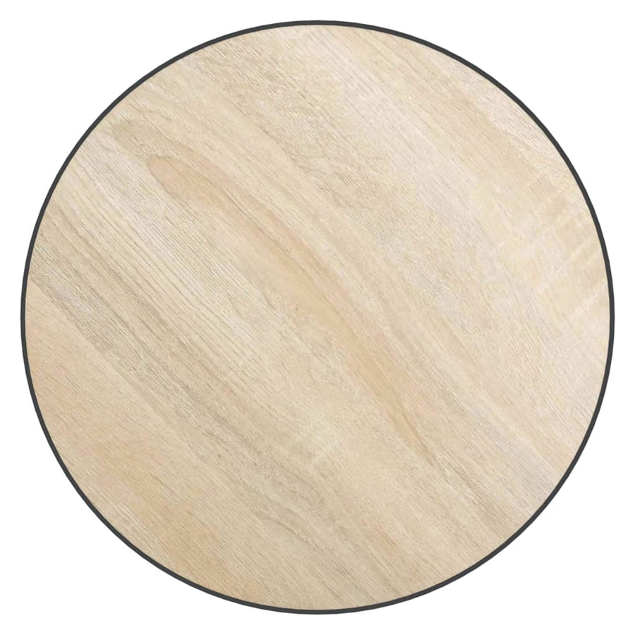 Salontafel Ø35 Cm Mdf Kleurig Sonoma eiken
