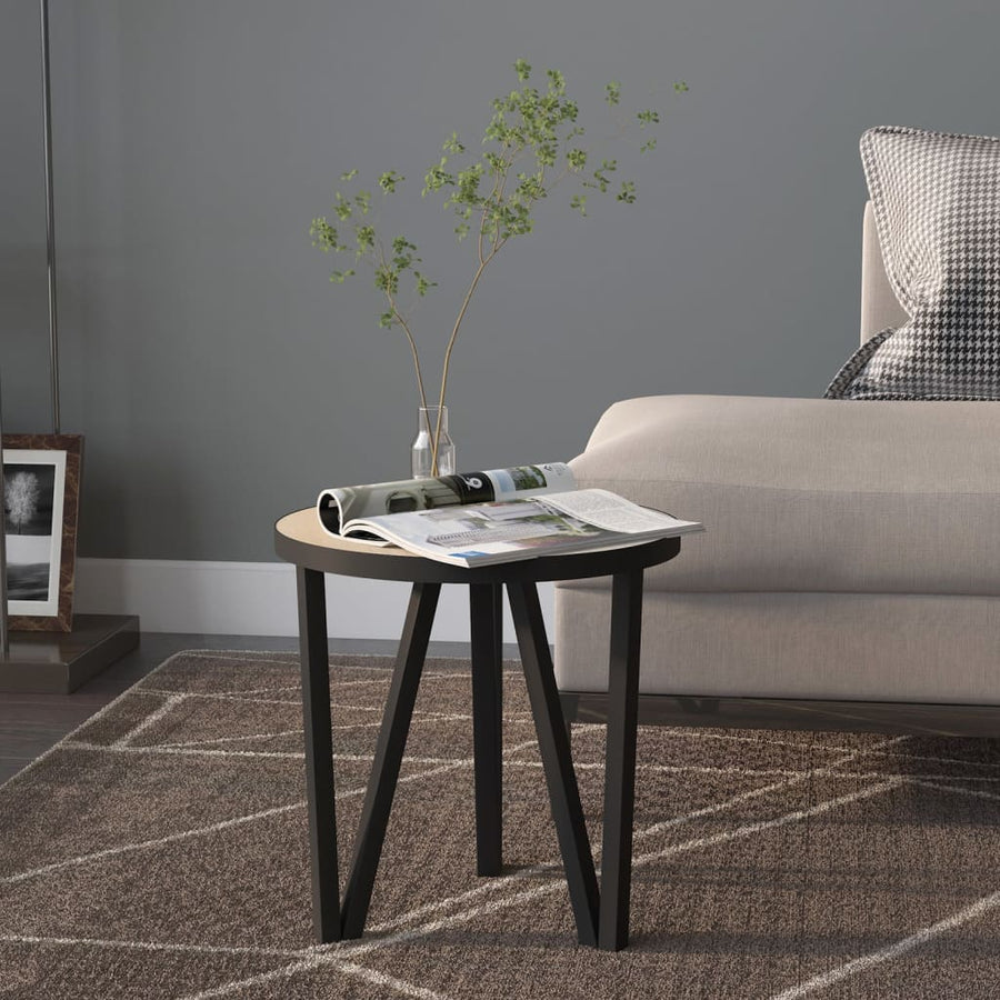 Salontafel Ø35 Cm Mdf Kleurig Sonoma eiken